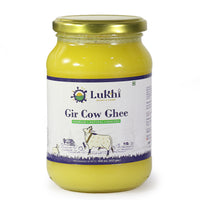 Pure A2 Gir Cow Ghee Bilona Method Hand-Churned, Farm Fresh & Traditionally Made | 1.00 L & 0.500 L Packs | Lukhi Dairy Farm Authentic Ghee