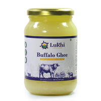 Pure Desi Buffalo Ghee – Traditional Bilona Method | 1 L & 500 ml | 100% Natural | Glass Bottle