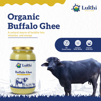 Pure Desi Buffalo Ghee – Traditional Bilona Method | 1 L & 500 ml | 100% Natural | Glass Bottle